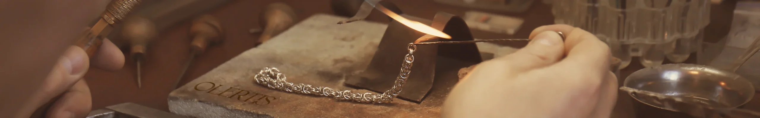 The bracelet making process. Custom White Gold Bracelet. Custom Bracelets. US