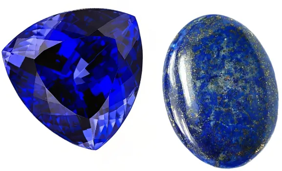 Tanzanite & Lapis Lazuli For Custom Jewelry. Custom Birthstone Rings. US