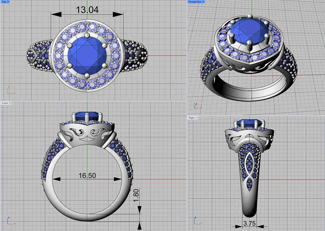 3D CAD jewelry design | Ring | Olertis | US