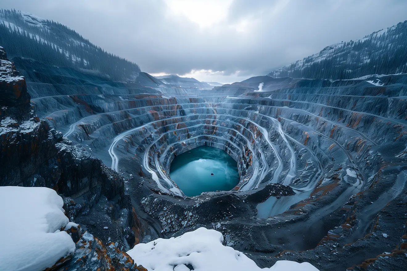 Diamond Mining Pit. De Beers to Separate from Anglo American in Strategic Restructuring. News