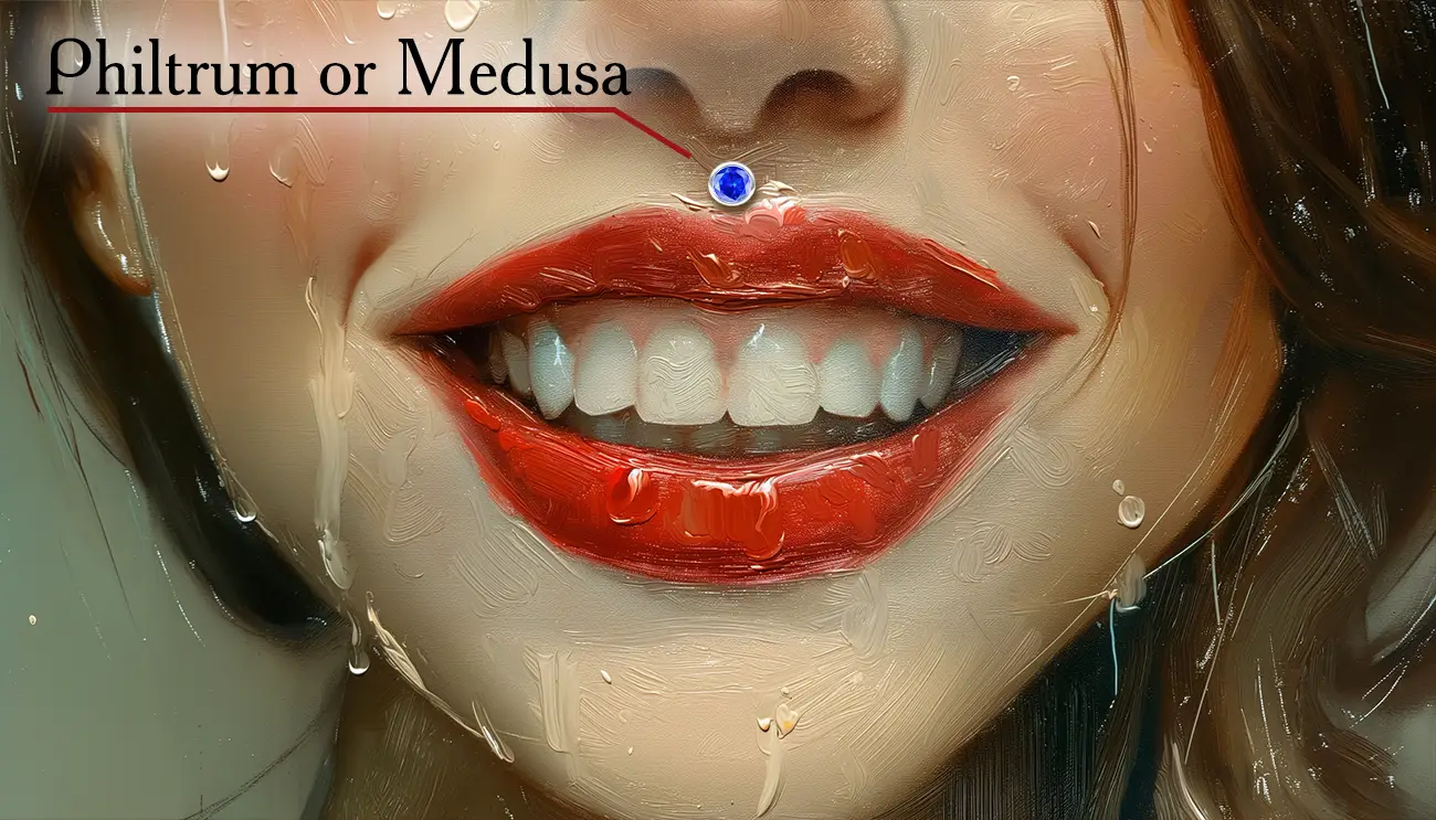 Philtrum or Medusa piercing | Olertis | US