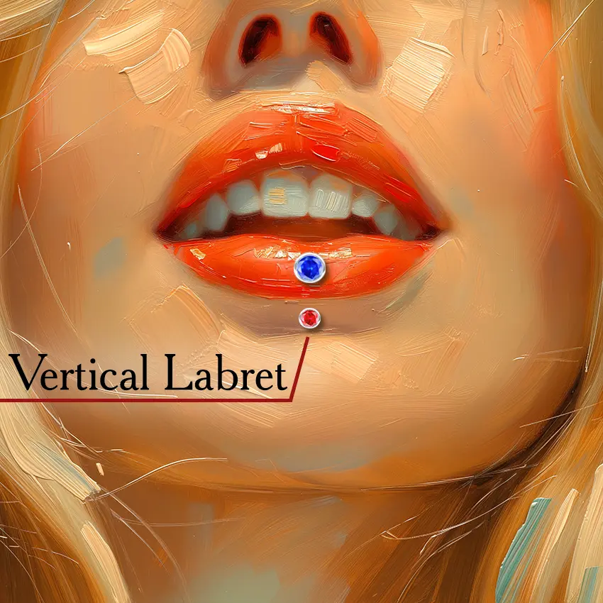 Vertical Labret piercing | Olertis | US