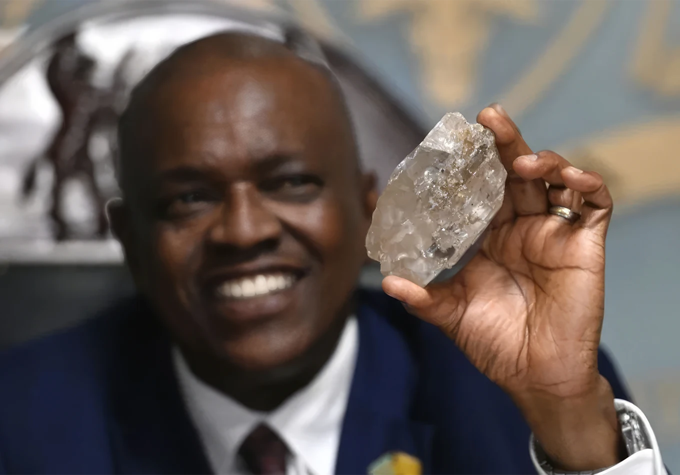 2,492-Carat Diamond was presented to the President of Botswana. Century-Old Record Challenged: Lucara Unveils 2,492-Carat Diamond. News