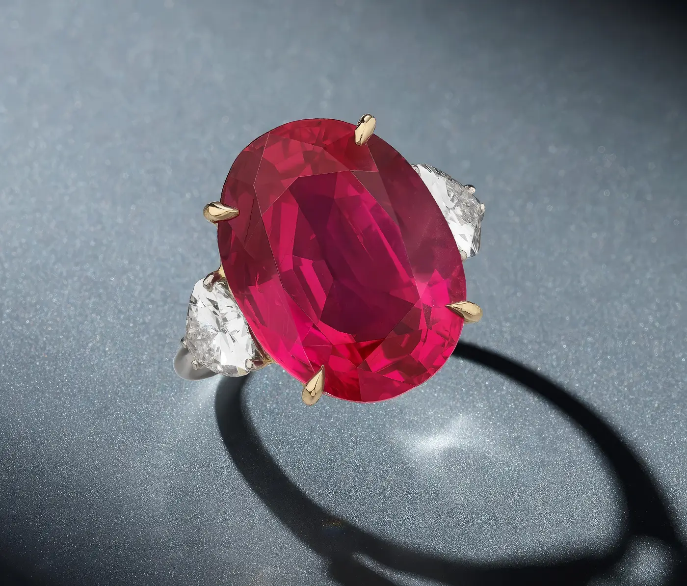 17.97-carat Burmese ruby and diamond ring. Phillips Geneva Sale to Feature 6M Dollars Blue Diamond, Rare Emeralds, and Ruby Masterpieces. US