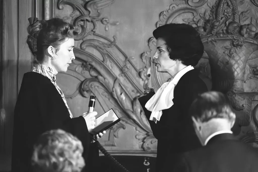 On December 4, 1978, in San Francisco, California, Chief Justice Rose Bird administered the oath of office to Dianne Feinstein after she was officially elected mayor by the Board of Supervisors. A Superb Dianne Feinstein s Jewelry Sale Impresses Bonhams. US