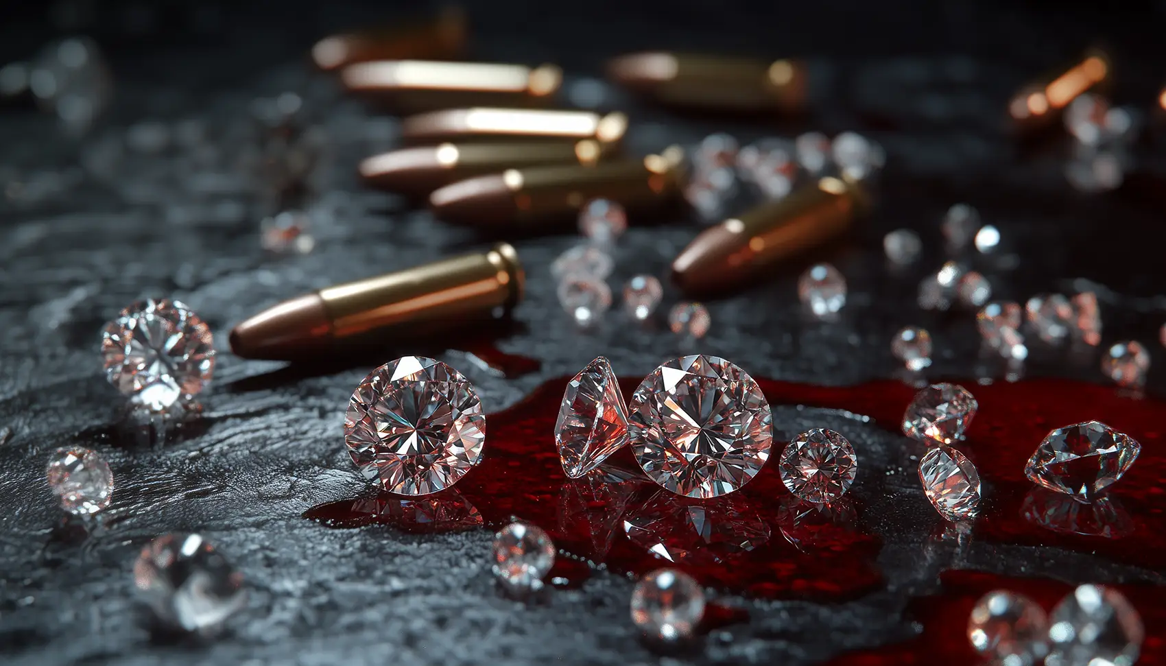 Bullets, diamonds in blood, bloody gems. Kimberley Process Under Fire: EU Demands Action to Address Russian Diamonds Trade. US