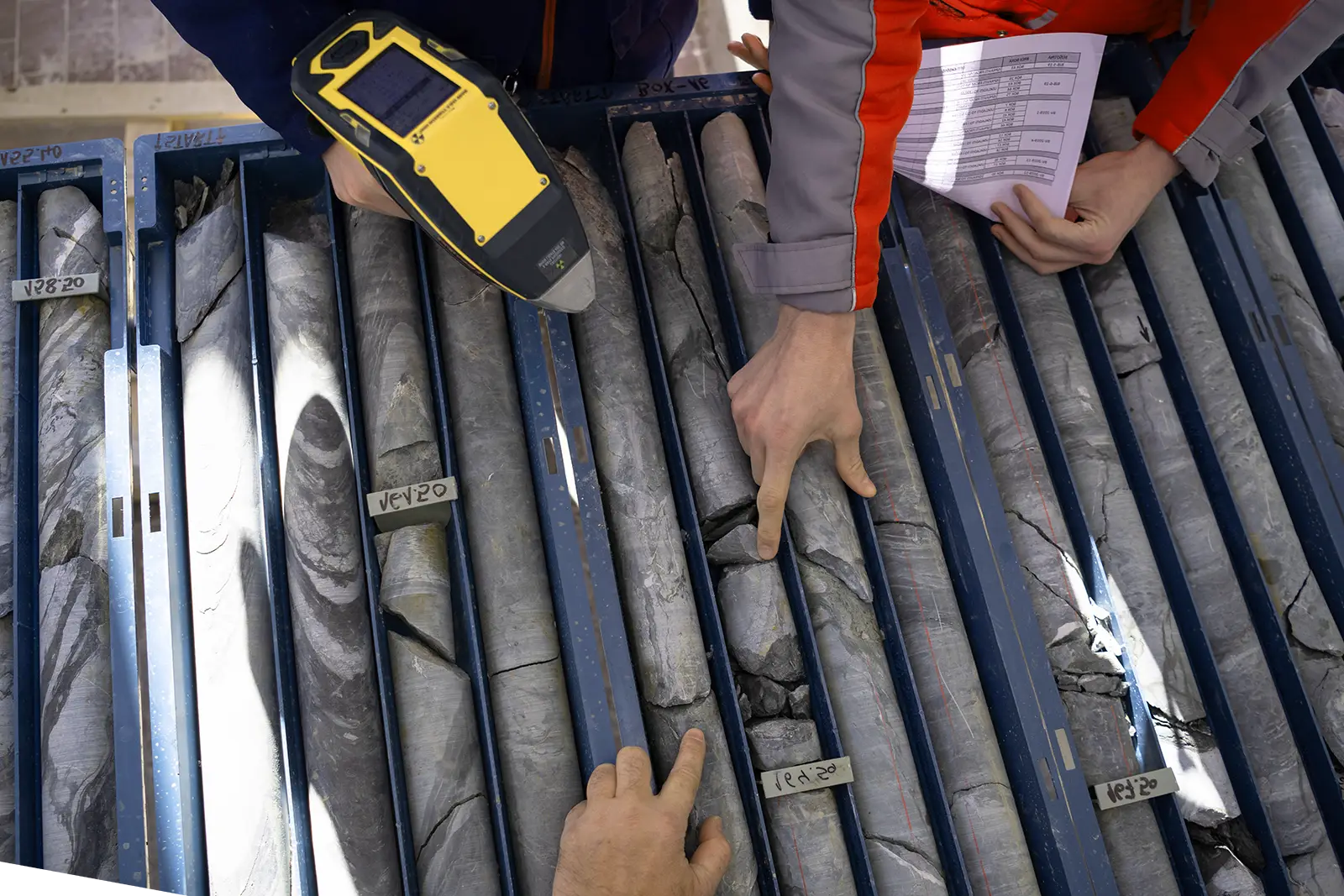 Core samples with gold. A Humongous Gold Deposit Worth About  Billion Discovered in China. US