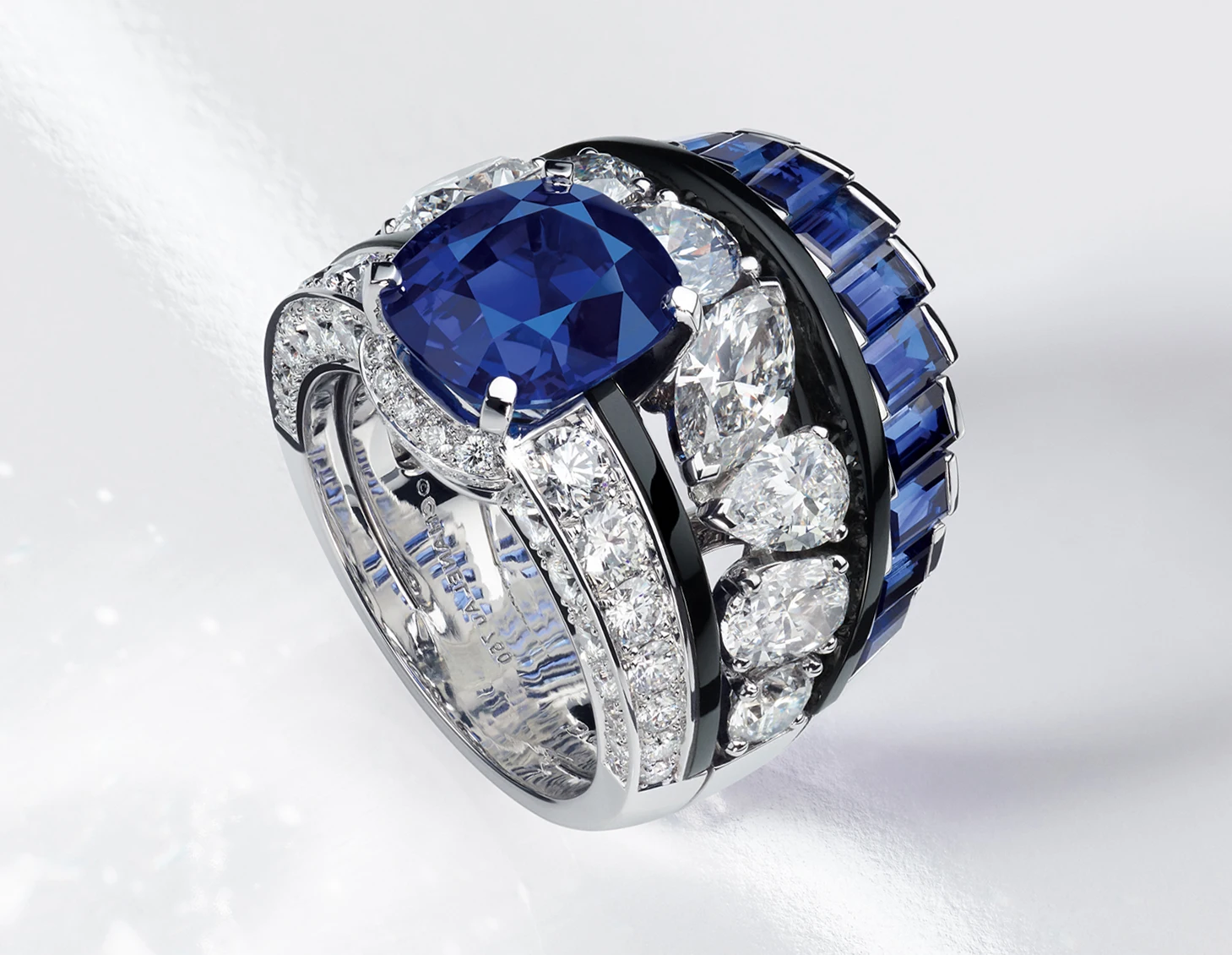 White Gold Diamond Sapphire Ring Haute Joaillerie Sport. Chanel’s Legacy of Luxury Recognized at 2025 GEM Awards. US