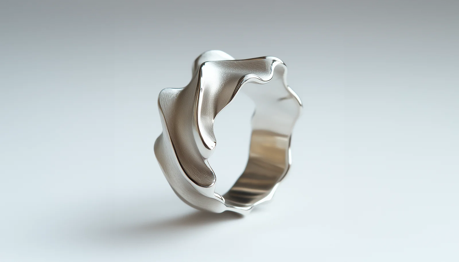 Sculpted strip silver ring. The Perfect Jewelry to Make Your Loved Ones Smile on February 14. News