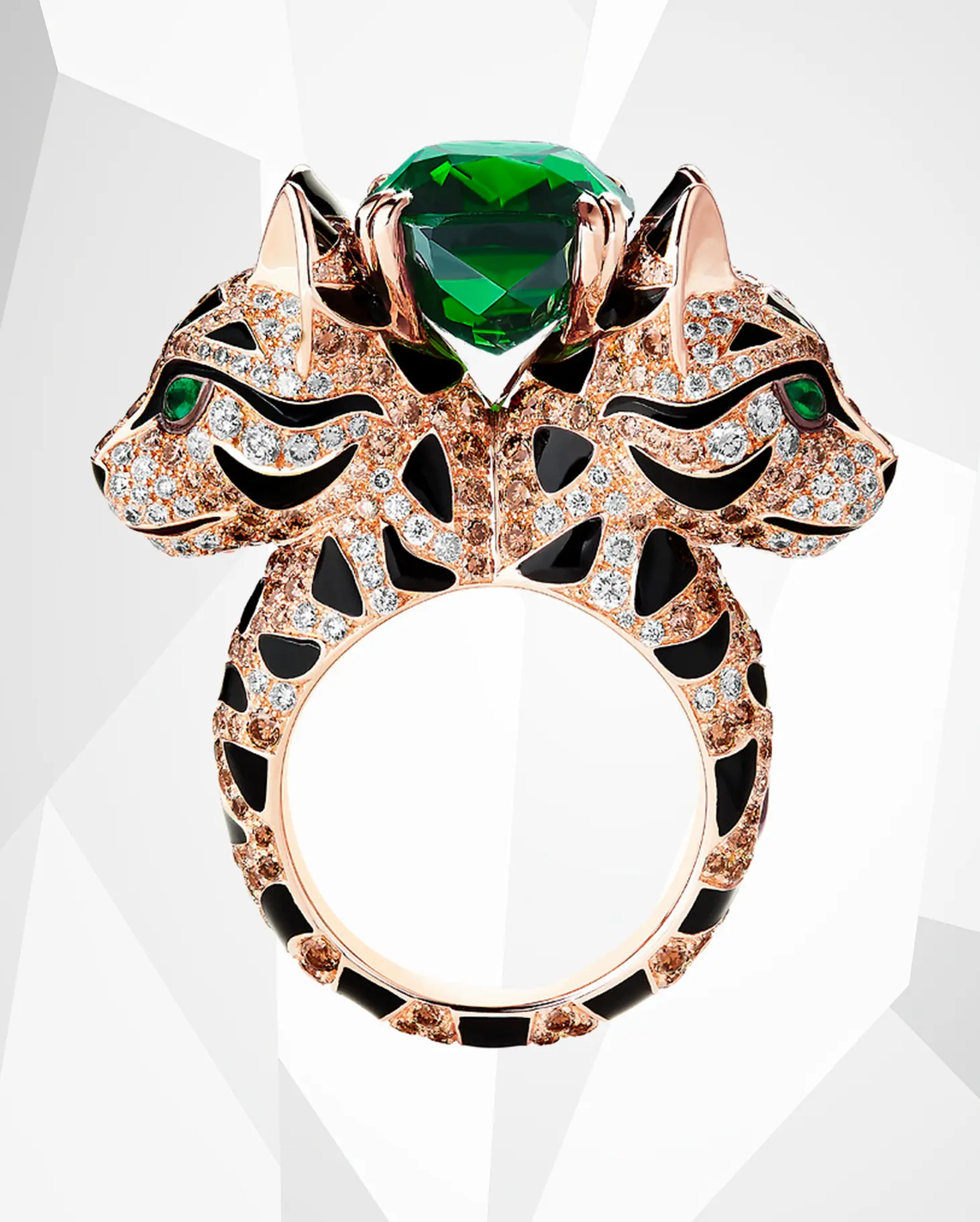 Boucheron diamond emerald Leopard Cat ring. Oscar 2025 Winners. The 6 Most Stunning Jewelry Moments from the 2025 Oscars—For Both Women & Men. News