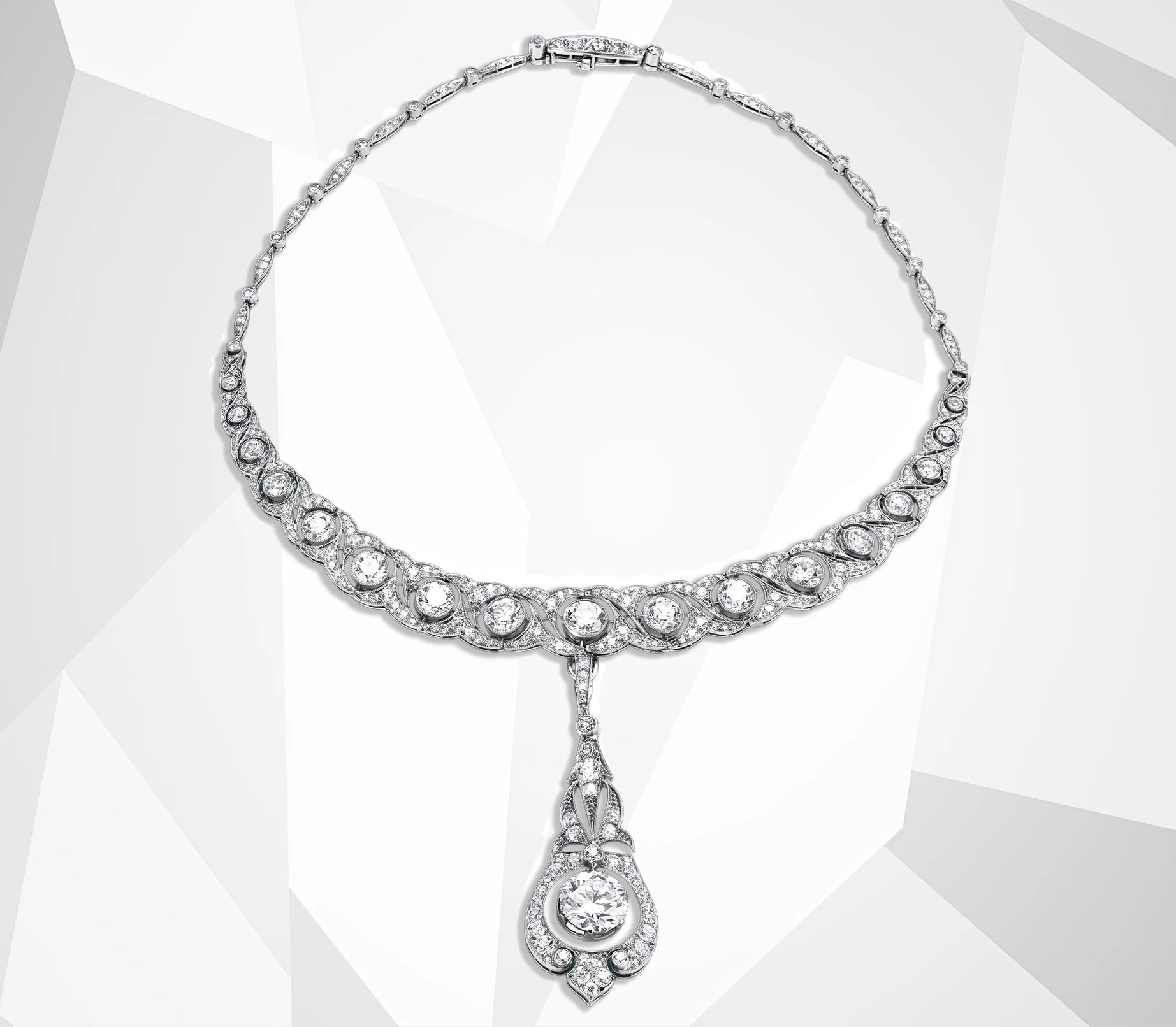 Platinum-iridium vintage diamond neckpiece. House of Tiffany, 1910s. The 6 Most Stunning Jewelry Moments from the 2025 Oscars—For Both Women & Men. News