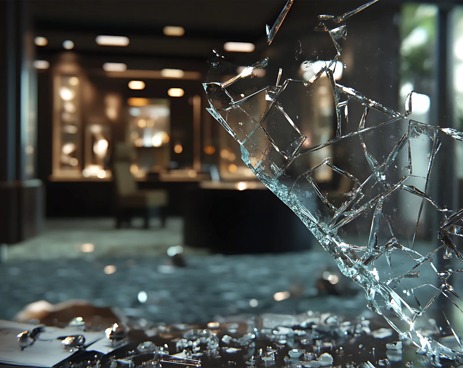 Jewelry store window smashed by robbers. A Lead on a Stolen Vehicle Gives Clues to a Smash & Grab Jewelry Heist in Modesto. News