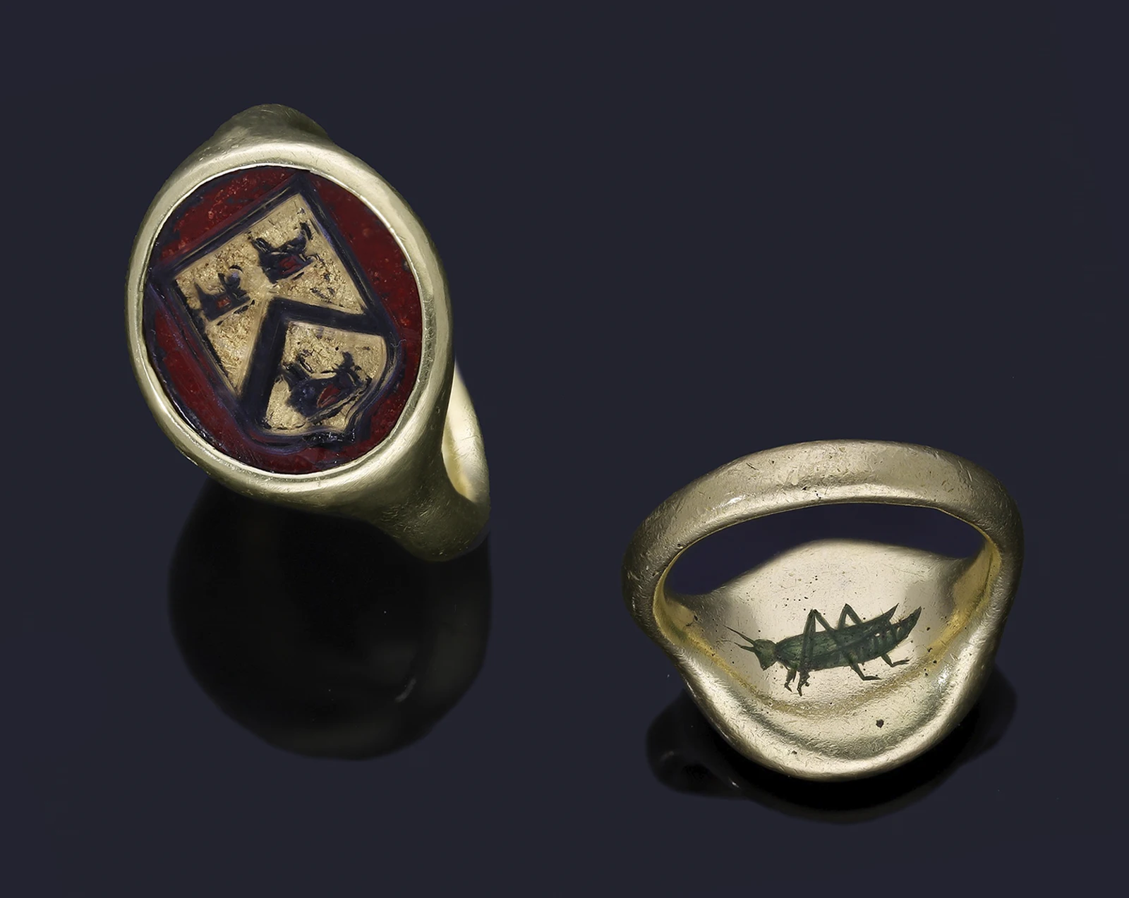 Ring seal, view of two perspectives. An Unusual 16th-Century ‘Gresham Grasshopper’ Ring Will Be Sold in the United Kingdom. News