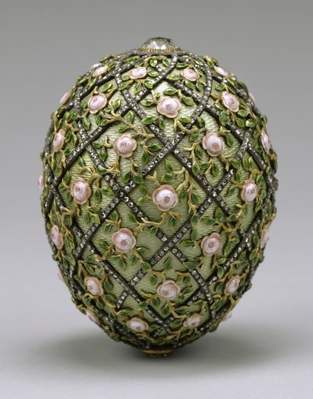 Do You Know the Ultimate Egg Master Carl Faberge? Let’s See What Made Him a Famous Royal Jeweler. News | Olertis The Rose Trellis Egg was crafted by Fabergé in 1907 for Emperor Nicholas II, who gifted it to Alexandra Feodorovna to mark the third anniversary of Tsarevich Alexei’s birth. Do You Know the Ultimate Egg Master Carl Faberge? Let’s See What Made Him a Famous Royal Jeweler. News