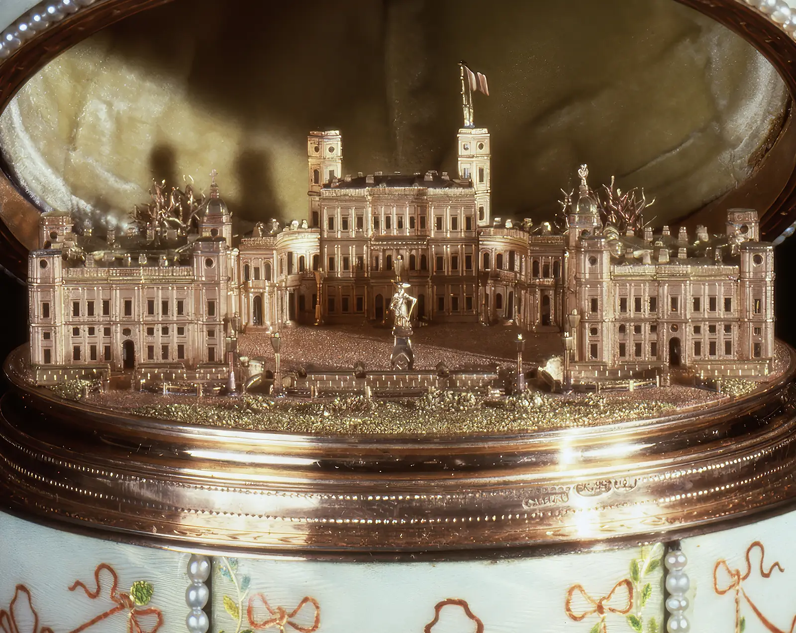 Do You Know the Ultimate Egg Master Carl Faberge? Let’s See What Made Him a Famous Royal Jeweler. News | Olertis Inside the Gatchina Palace Egg lies a miniature of Catherine the Great’s Gatchina Palace. Enlarged image. Do You Know the Ultimate Egg Master Carl Faberge? Let’s See What Made Him a Famous Royal Jeweler. News