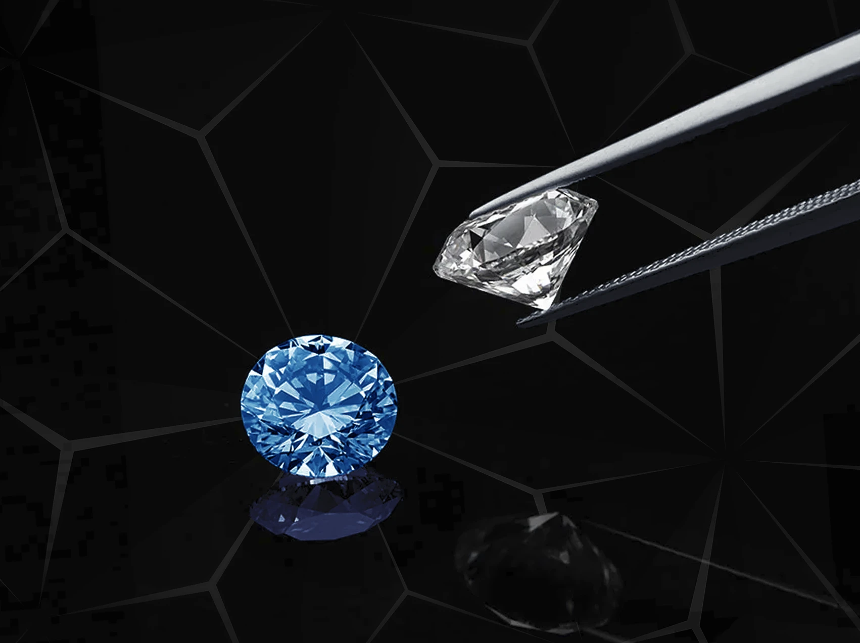Blue lab-grown and clear natural diamond from EU. Thanks to the New Agreement with AWDC, EU-Polished Diamonds Will Be Able to Enter the U.S. Tariff-Free. News